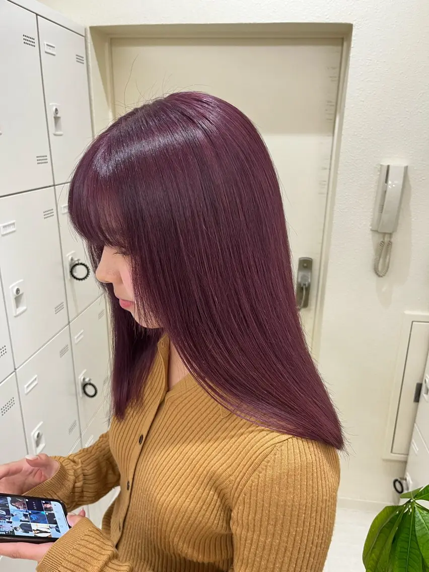 ミディアム カラー 💟RINNA 艶カラー💟のヘアスタイル