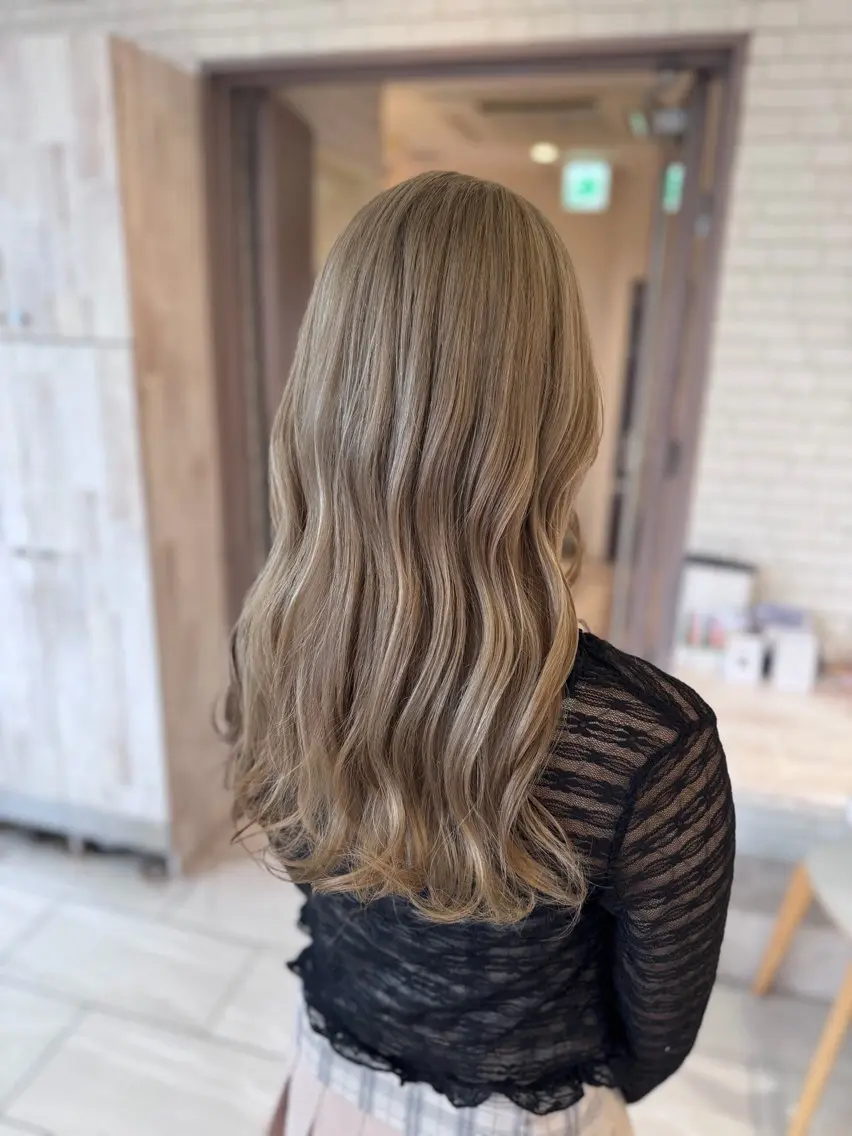 ロング カラー ヘアカラー 仙台×ブリーチ 斎藤相慶のヘアスタイル