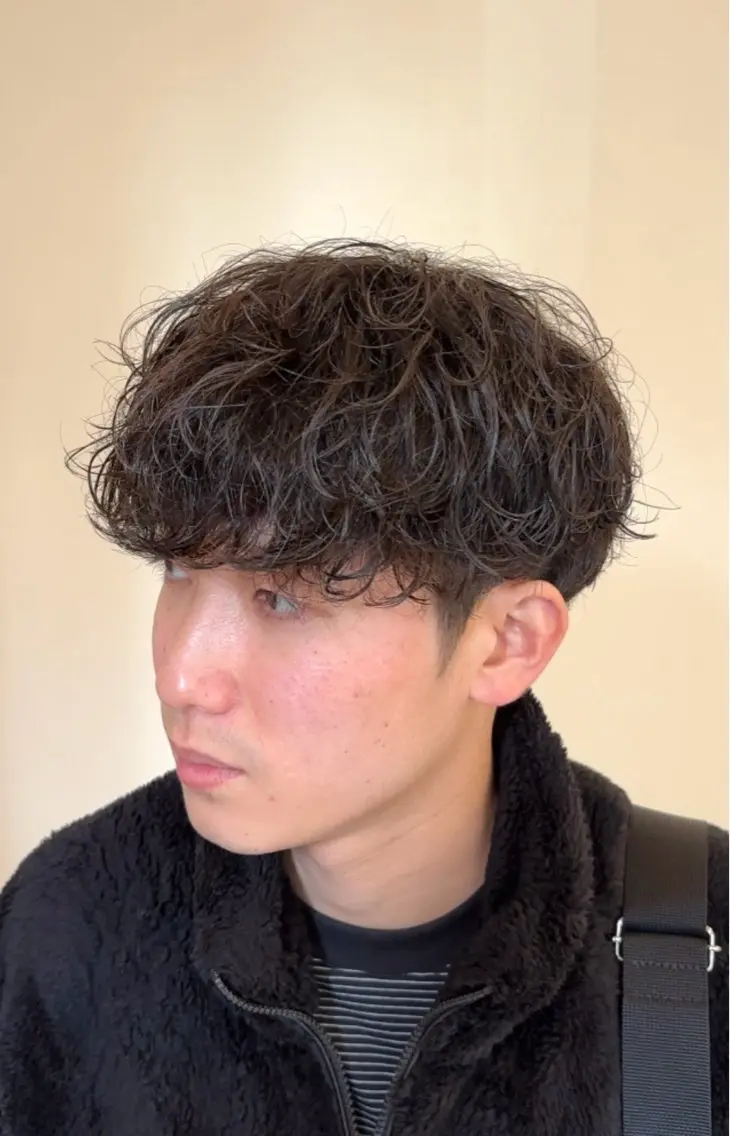 パーマ メンズ メンズパーマ カット パーマ RITZ 小平颯真のヘアスタイル