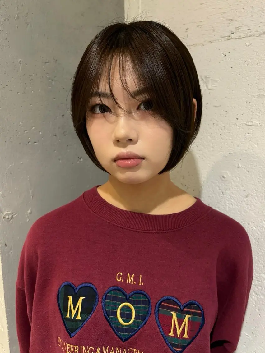 ショート カラー ボブ Juna✂️ レイヤー / ボブのヘアスタイル