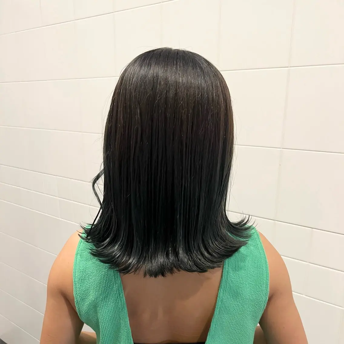 ミディアム カラー ヘアアレンジ 黒髪 honen RUKAのヘアスタイル