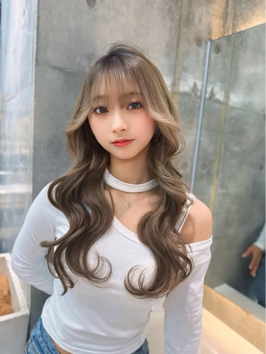 ロング ヘアカラー トリートメント ゆーだい🇰🇷韓国 🇰🇷×髪質改善のヘアスタイル