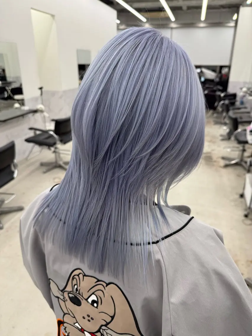 カラー ブリーチ ケアブリーチ ヘアカラー 熊岡 優雅のヘアスタイル