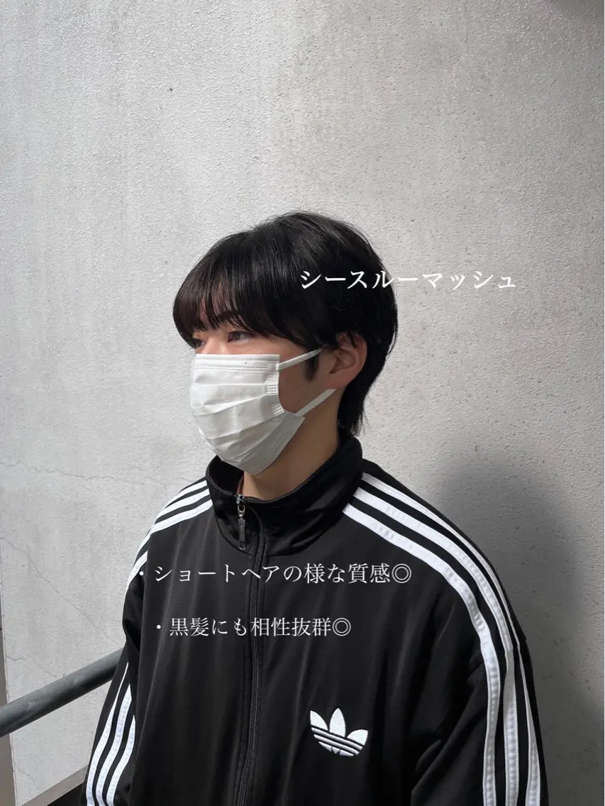 メンズ マッシュ メンズパーマ 学生(メンズ向け) シースルーマッシュ 💠つたふうか/ 韓国/メンズヘア💠のヘアスタイル