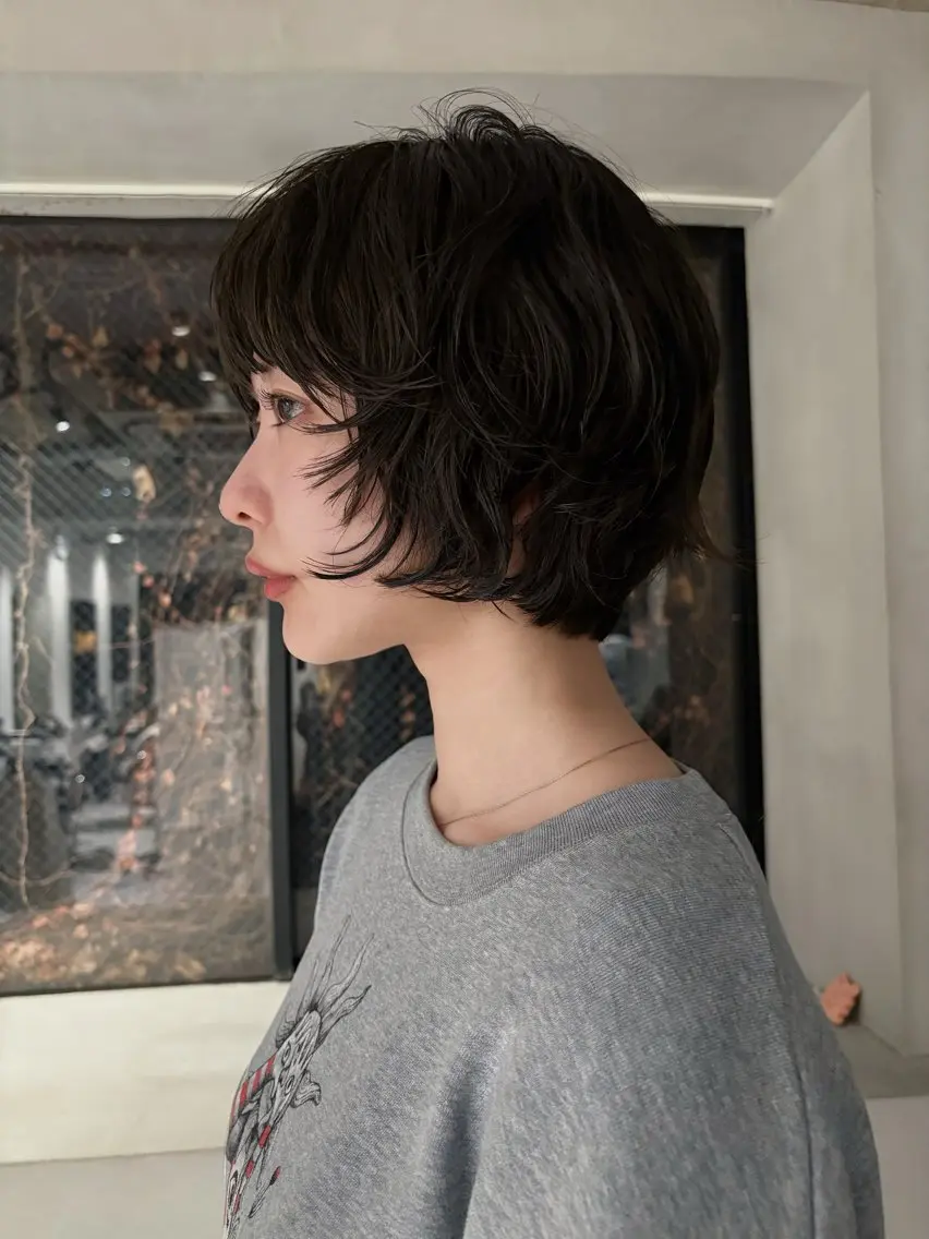 ショート パーマ カット パーマ FILMS 綾菜のヘアスタイル