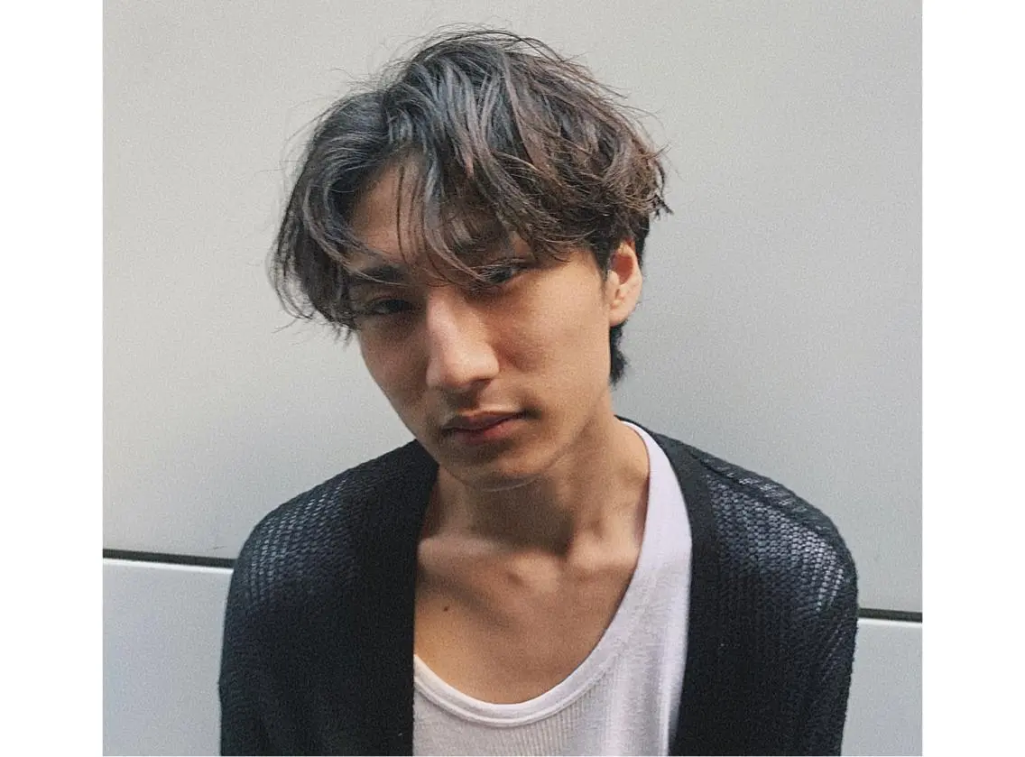 ショート カラー パーマ ヘアアレンジ メンズ キッズ ネイル マツエク・マツパ センターパート メンズネイル 🦋韓国風カラー🦋 こうせい原宿のヘアスタイル