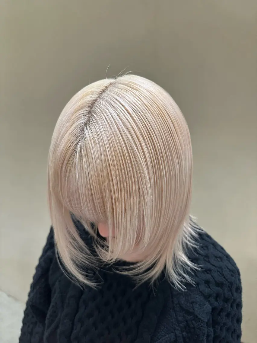 ショート カラー ブロンド ホワイトブロンド 似合わせ特化美容師 梅田/KOUTAのヘアスタイル