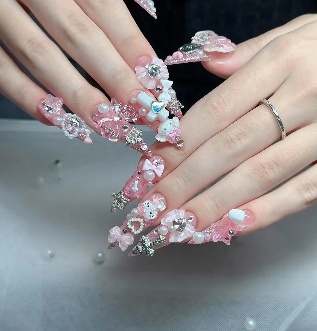 ネイル オーロラネイル チークネイル フットネイル ジェルネイル 韓国ネイル ハンドネイル H.baby Nail Salonのネイルデザイン
