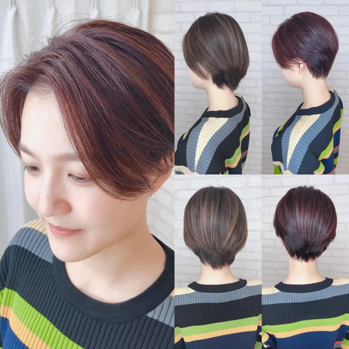 ショート カラー アビリタ 警固のヘアスタイル