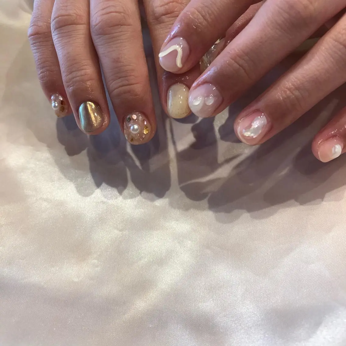 ネイル パラあり！フィルイン 美フォルムのネイルデザイン