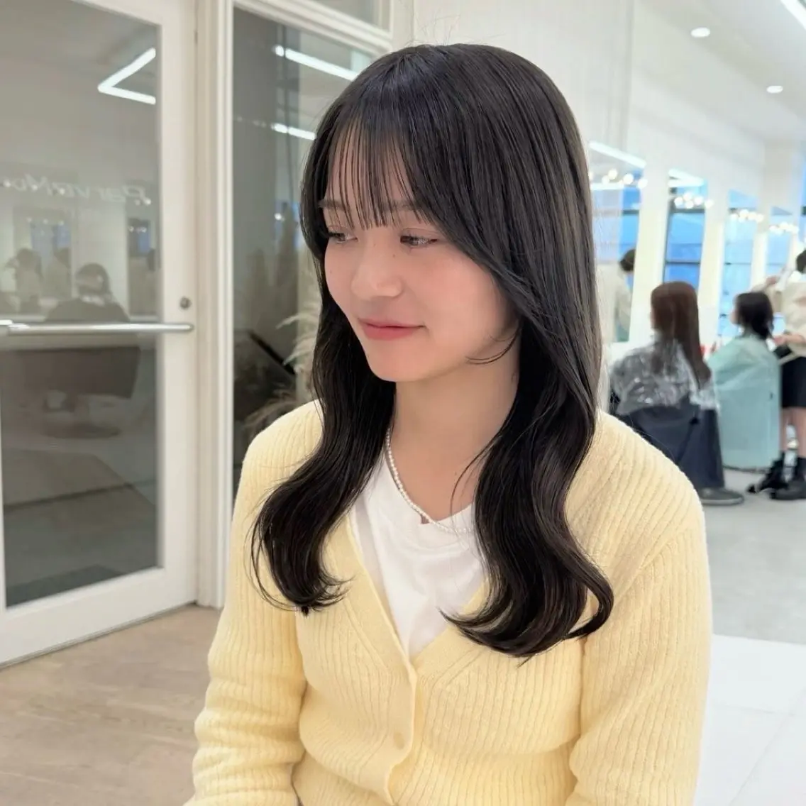 ロング カラー 透明感カラー オリーブカラー ParveMix いしいまお🌼のヘアスタイル
