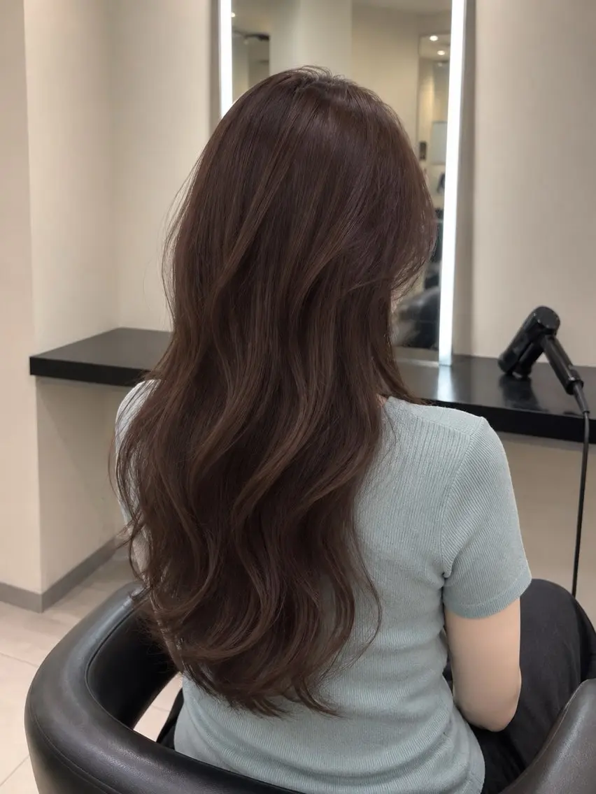 ミディアム カラー ブラウンカラー トリートメント 🌈ウルトワ水素 髪質改善naru🌈のヘアスタイル