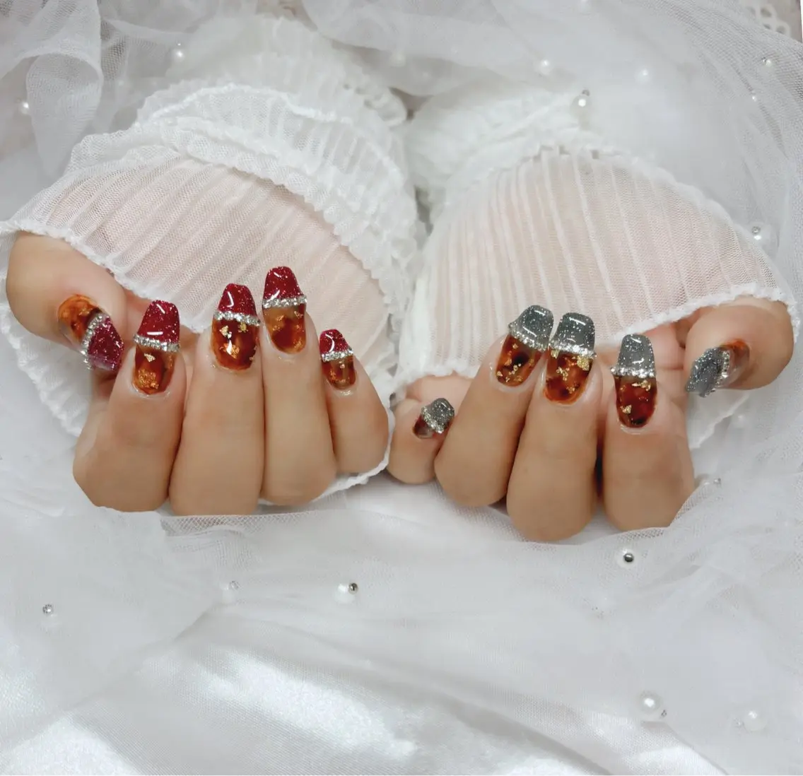 ネイル べっ甲ネイル ハンドネイル Nail Salon macherieのネイルデザイン