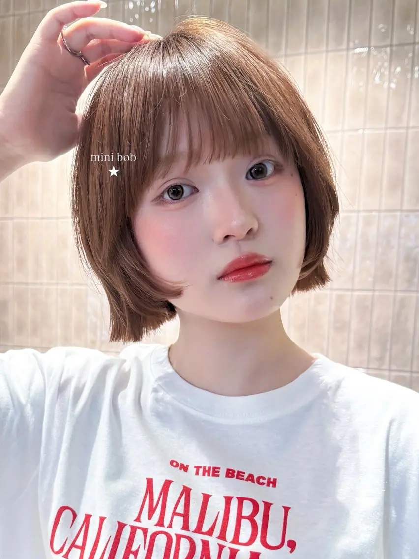 ショート カット おしゃれボブ/暖色 カラー🧶いろはのヘアスタイル