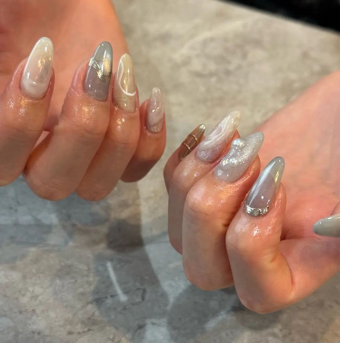ネイル ニュアンスネイル ハンドネイル Blé nailのネイルデザイン