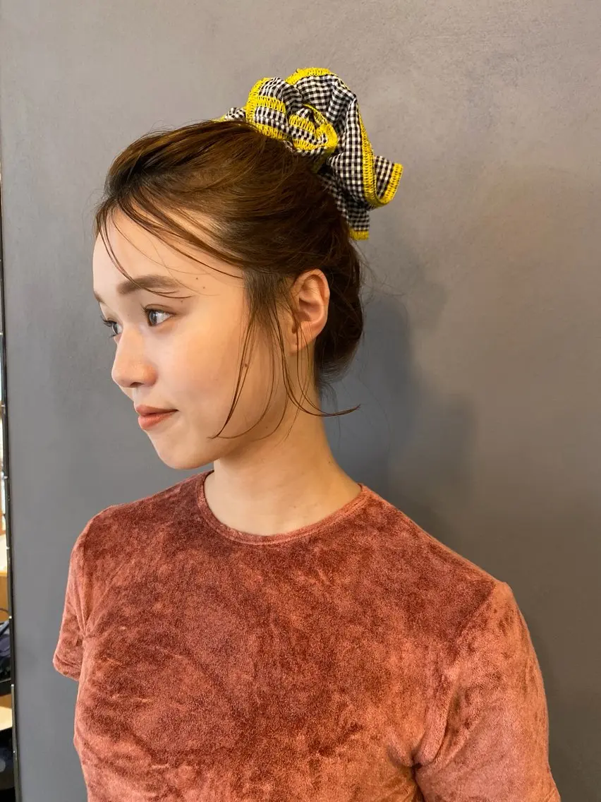ミディアム カラー ベージュカラー カット ヘアカラー トリートメント 砂原 ひよりのヘアスタイル