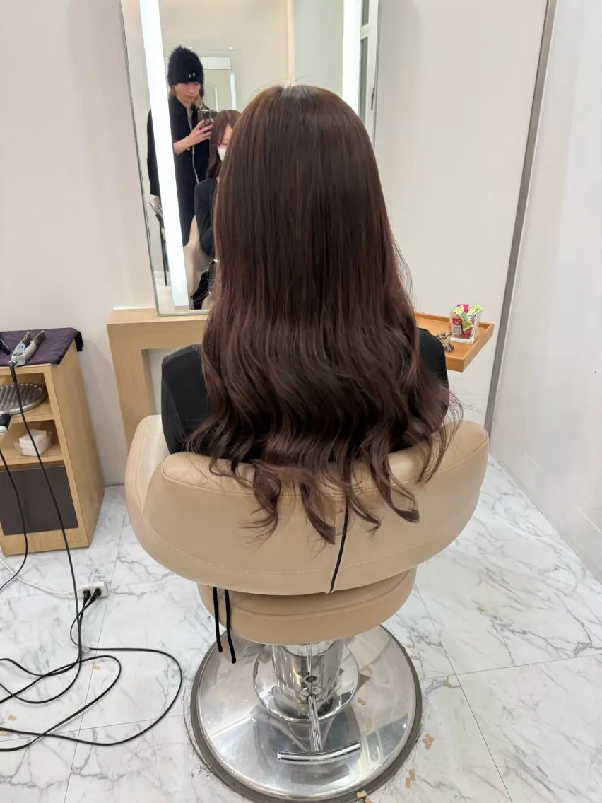 ロング シールエクステ エクステ 酸性ストレート 当日予約OKカット モデル濱川響太のヘアスタイル