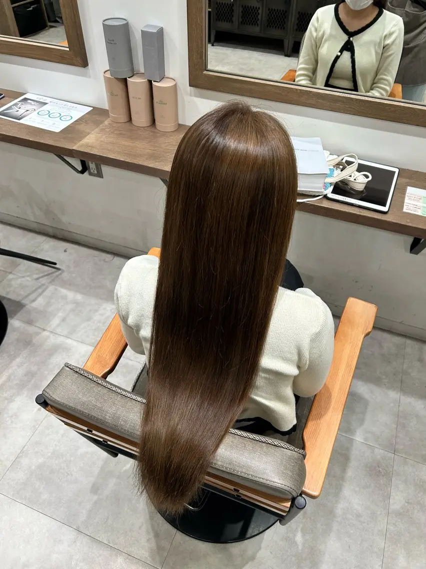ロング 名駅🎀*॰ॱ 透明感カラー かほのヘアスタイル