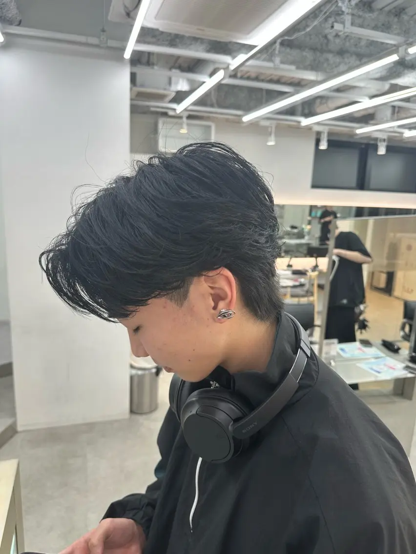 パーマ メンズ フェザーパーマ メンズパーマ カット パーマ カット🔥パーマ特化 fifthりょう🔥のヘアスタイル