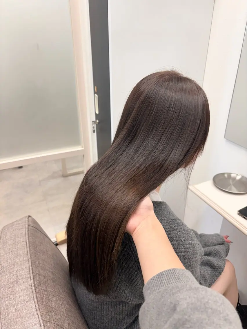 ロング カット ヘアカラー トリートメント ヘアアレンジ🪽🎀 艶カラー/天王寺のヘアスタイル