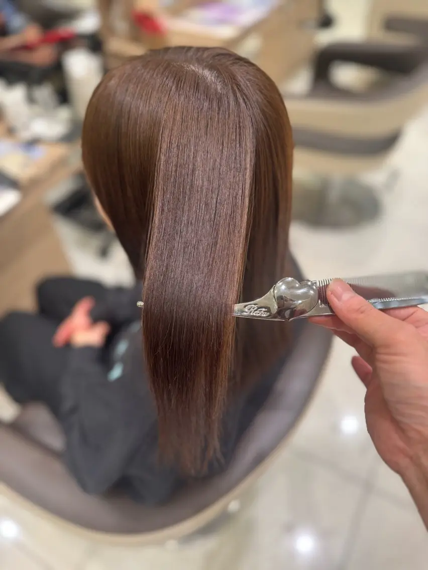 ロング カラー カット ヘアカラー トリートメント 指原 仁のヘアスタイル