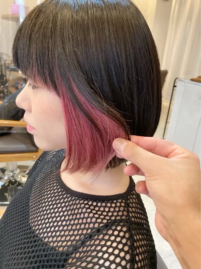 🌈インナーカラー+オンカラー🌈 ⚠️記載あり⚠️の写真