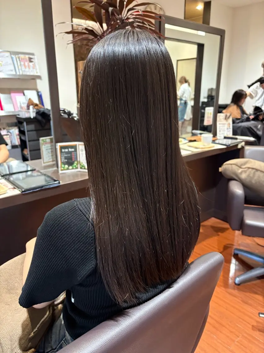ロング ヘアカラー トリートメント 💜堀 有紀💜のヘアスタイル