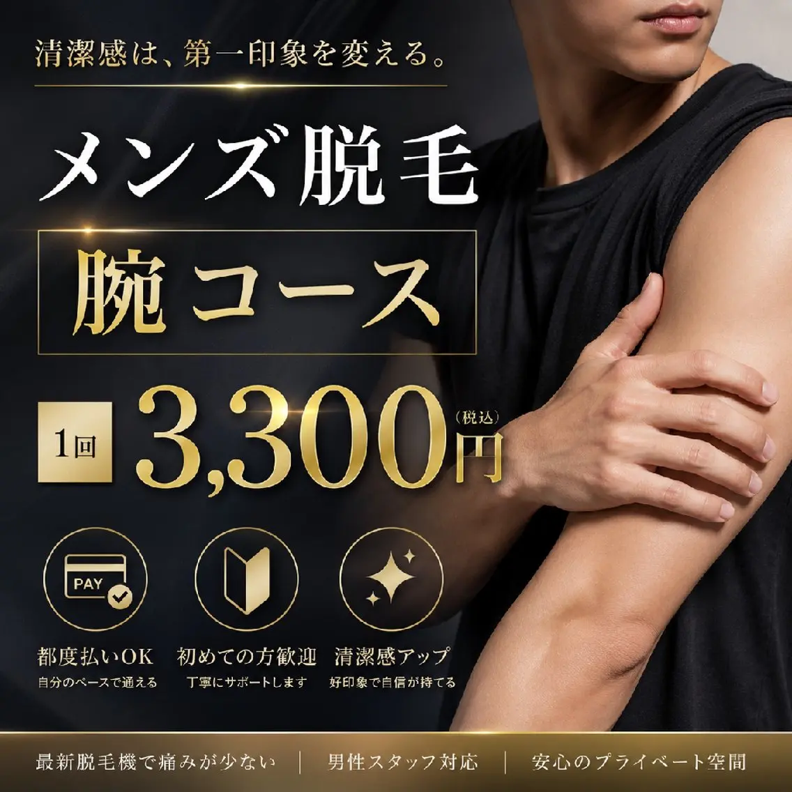 メンズ 脱毛 武 藤のエステ・リラクイメージ