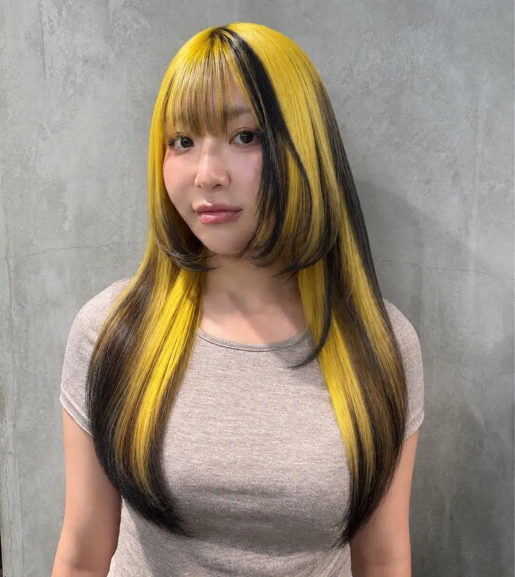 ロング カラー ヘアカラー トリートメント ☪ 令和GAL ☪️yumeka🪩のヘアスタイル
