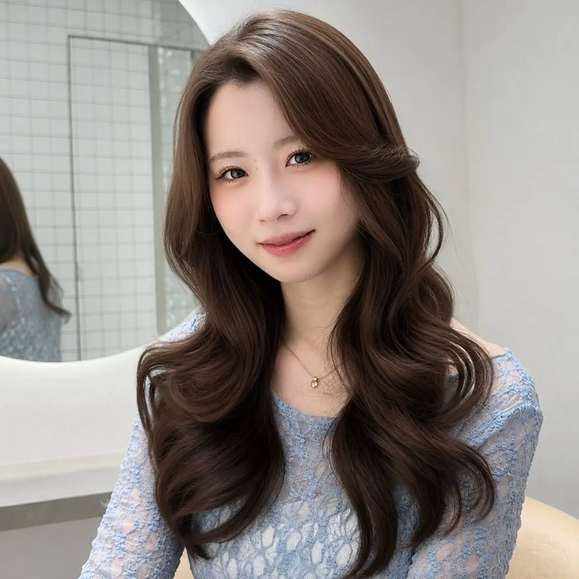 ロング カット ヘアカラー トリートメント 韓国ヘア🤍🇰🇷 🫶🏻吉満のヘアスタイル