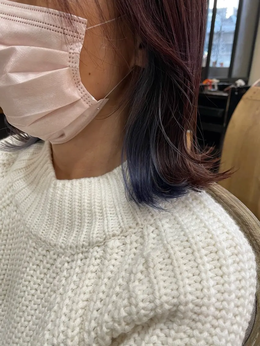 カラー ヘアカラー トリートメント しおり🍬 KOKORO🤍のヘアスタイル