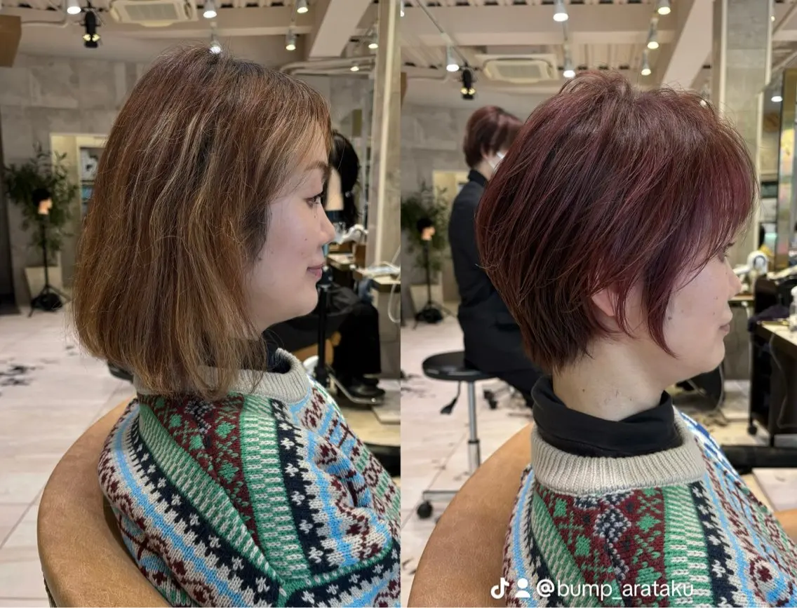 ショート トリートメント 透明感カラー🌿‬ 似合わせ特化/‬荒砂のヘアスタイル