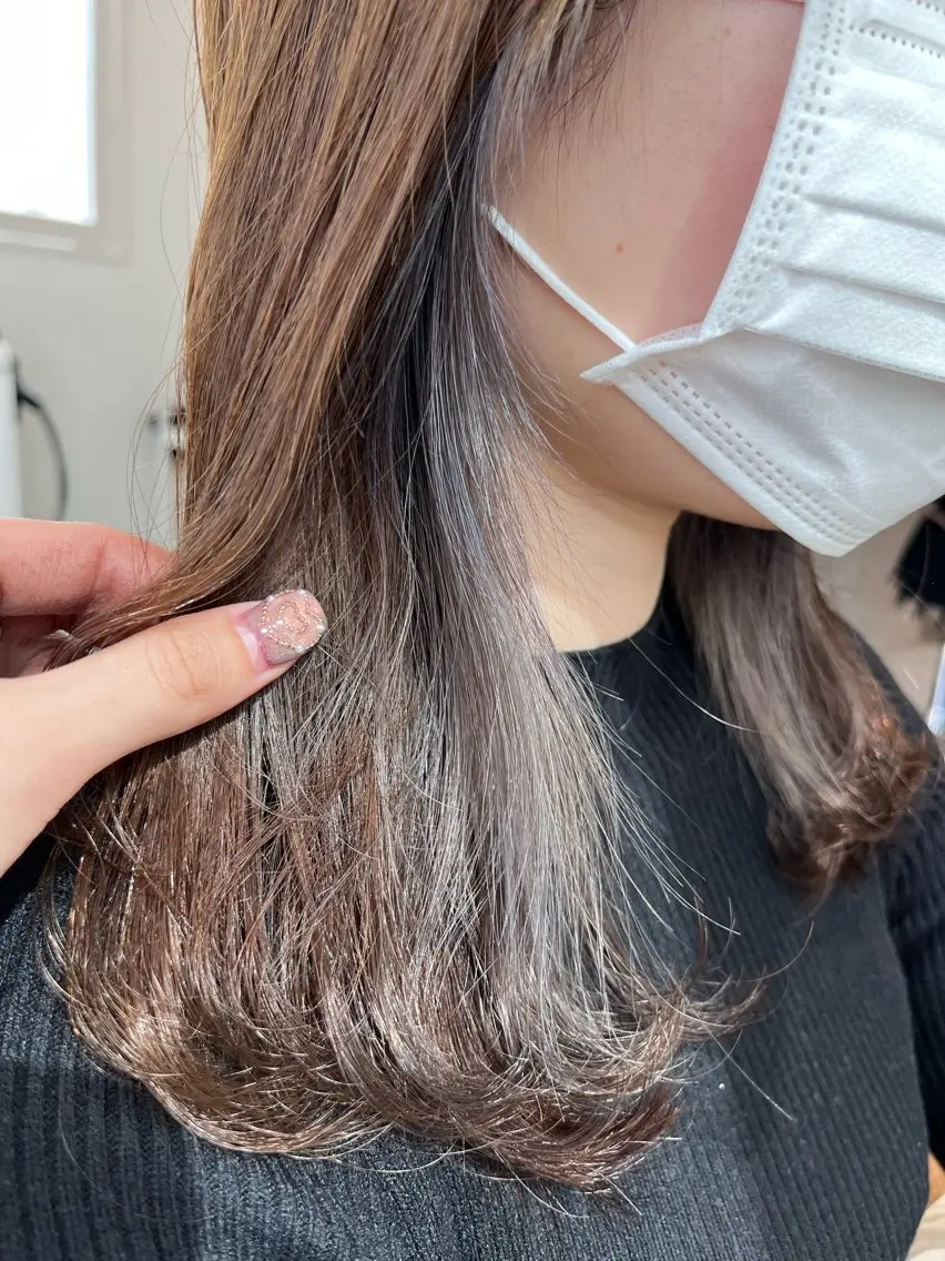 ロング カラー インナーカラー 暖色カラー/ ヘアセット🌛櫻井舞のヘアスタイル