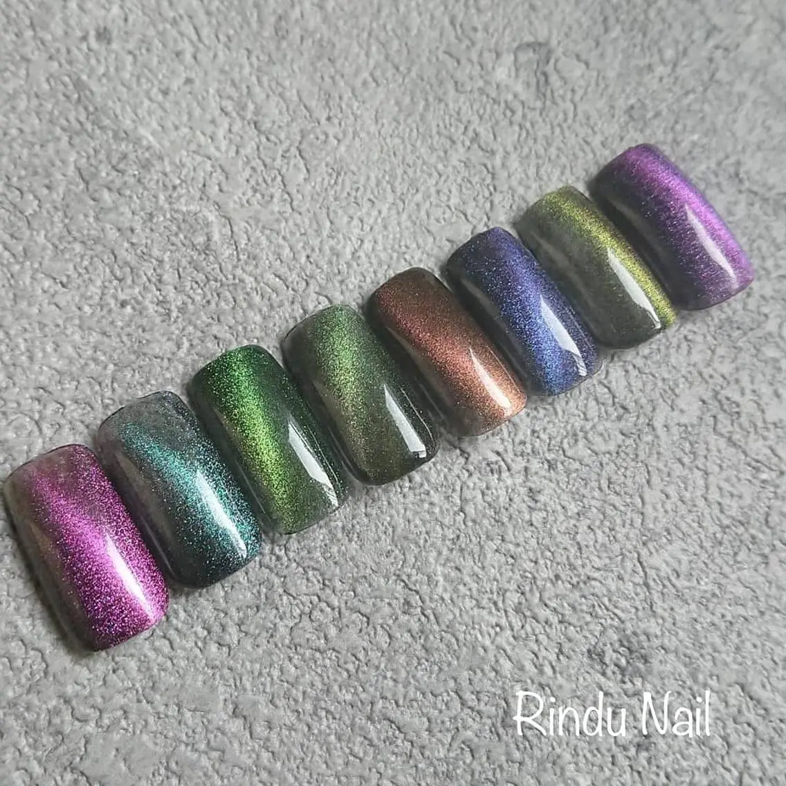 ネイル マグネットネイル ハンドネイル Rindu Nail 名駅miniのネイルデザイン