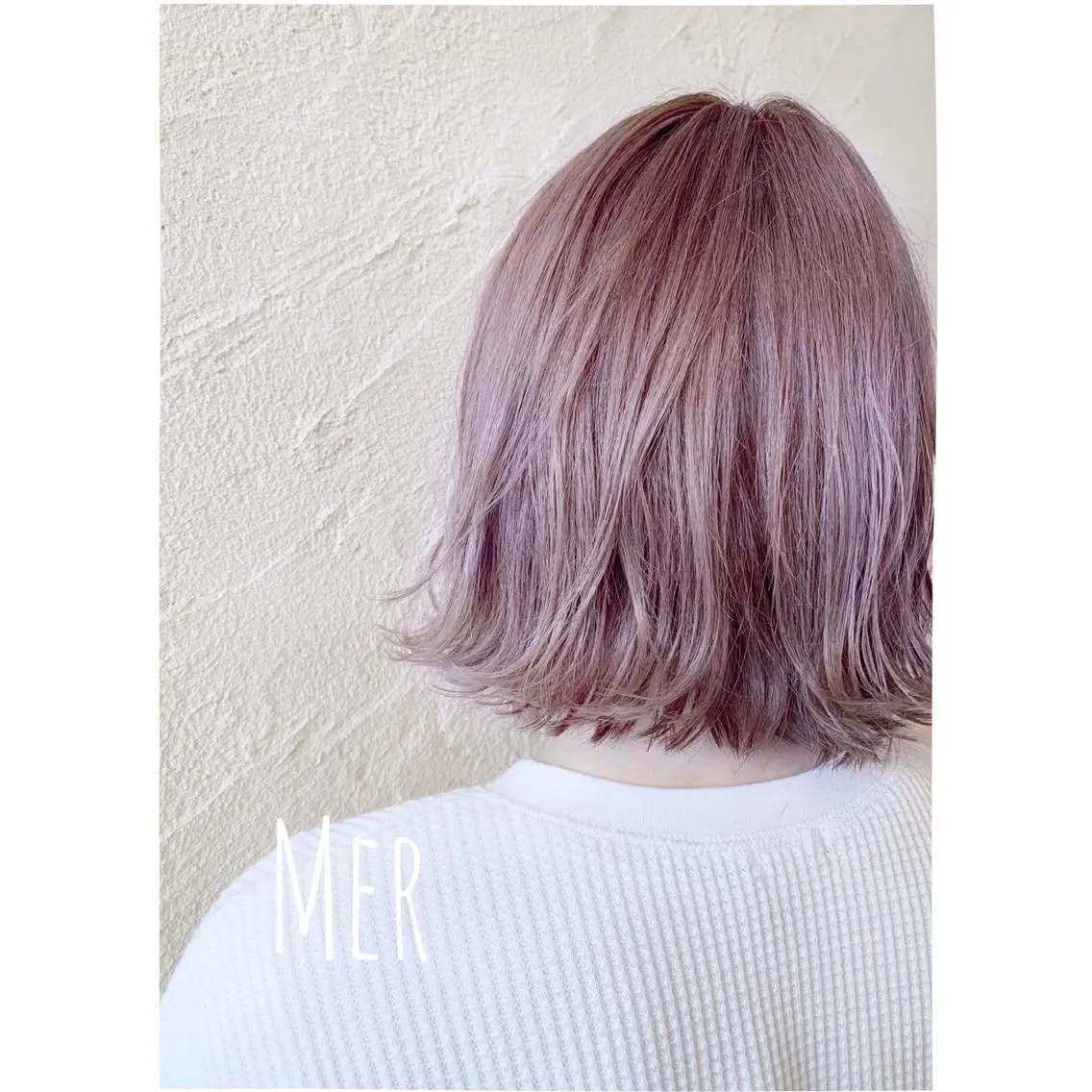 ミディアム カット ヘアカラー トリートメント Mer 山崎 えりかのヘアスタイル