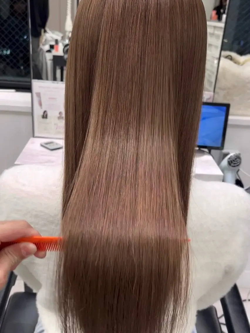 セミロング カラー パーマ ヘアアレンジ ブリーチ ケアブリーチ ダブルカラー ボブ 髪質改善 韓国ヘア×2way 🇰🇷和知拓郎のヘアスタイル