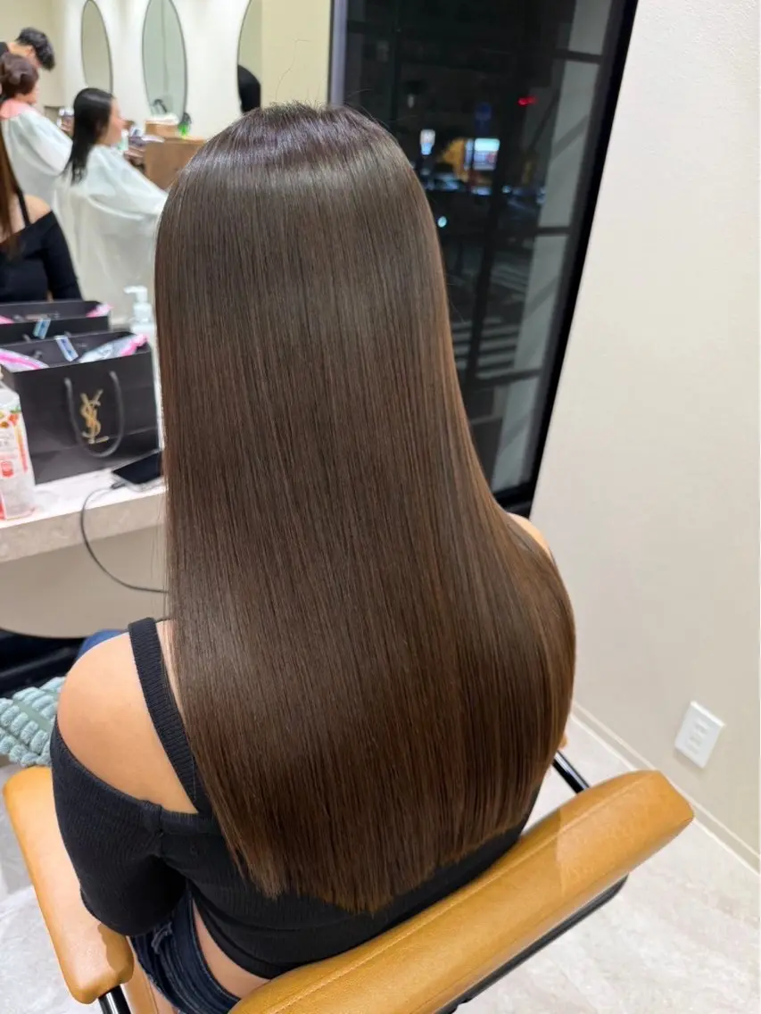 ロング 縮毛矯正 児玉 奏のヘアスタイル