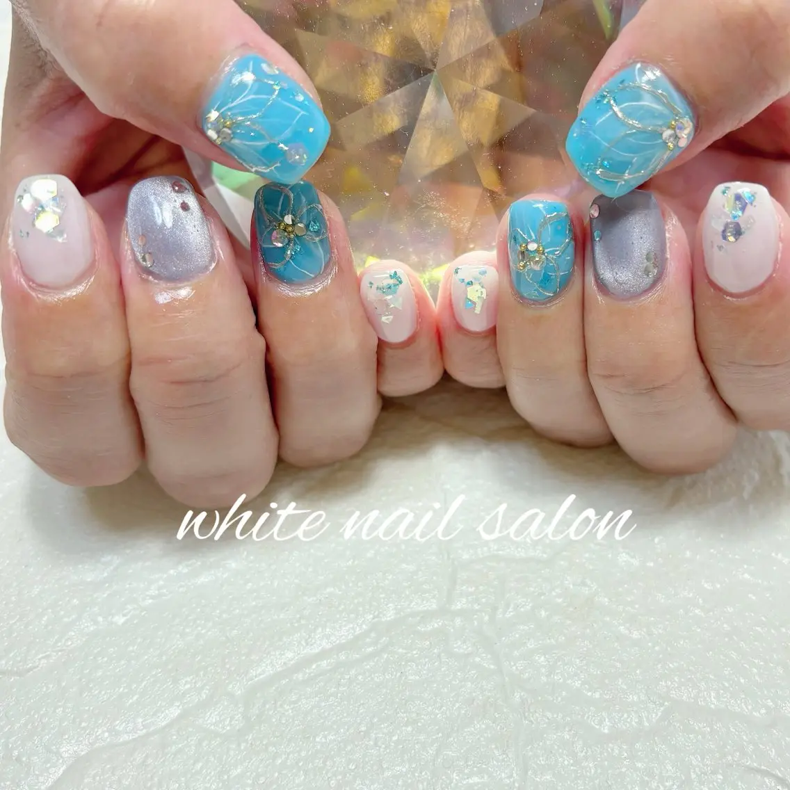 ネイル フットネイル ハンドネイル white nail salonのネイルデザイン
