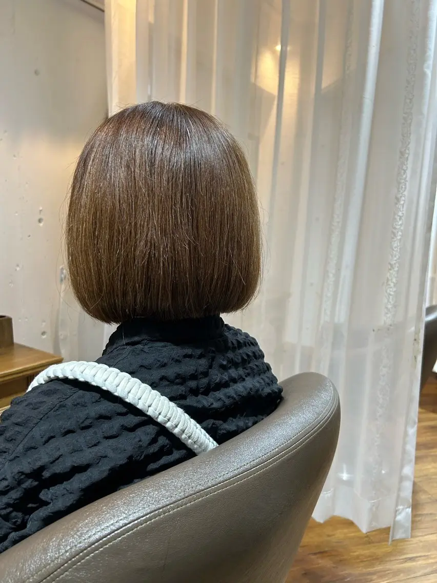 ショート ヘアカラー トリートメント ✨髪質改善カラー特化 ✨河本玲奈✨のヘアスタイル