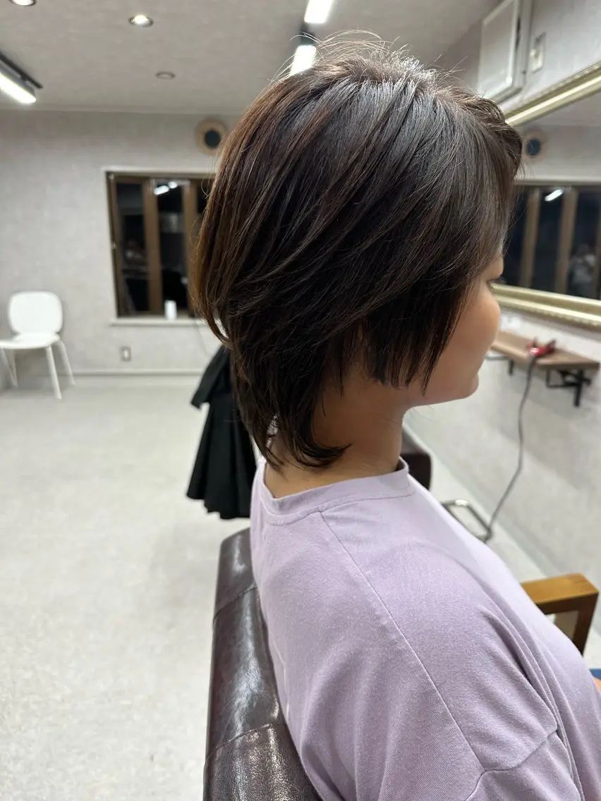 ショート カット ヘアカラー パーマ 縮毛矯正 トリートメント Lien 深井店のヘアスタイル