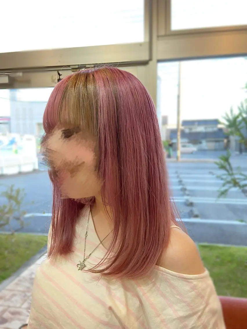 カラー ブラウンカラー デザインカラー ピンクカラー ヘアカラー 🦔古谷 菜々花🌿のヘアスタイル