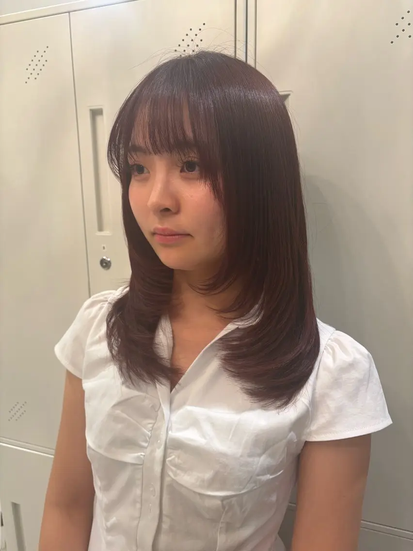 セミロング U24✨️0円モデル 🎀藤村音寧🎀のヘアスタイル