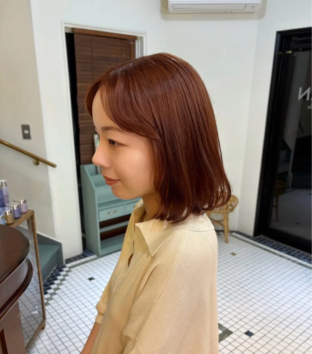 カラー 🍒暖色カラー/ 透明感/hina🍒のヘアスタイル