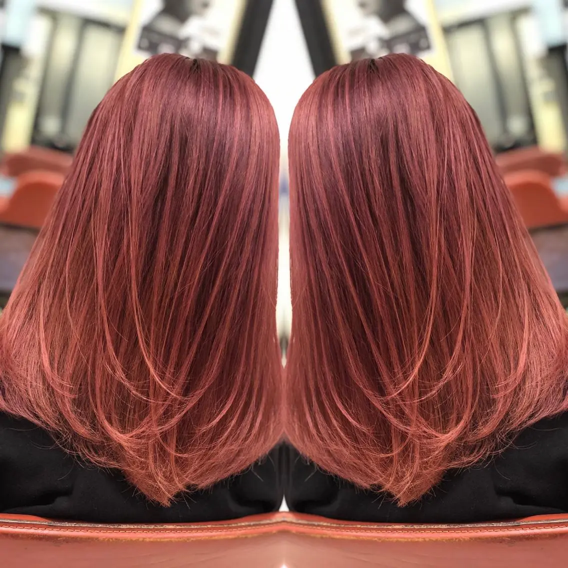ミディアム カット ヘアカラー Y Uのヘアスタイル
