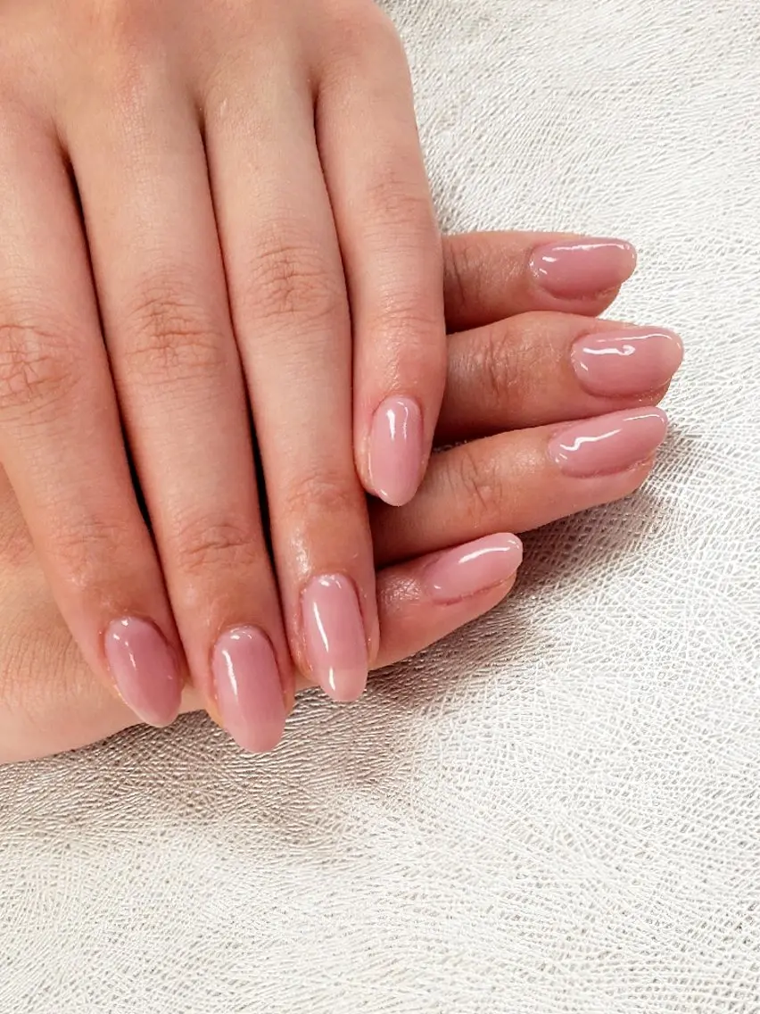 ネイル ピンク ピンクベージュ シンプルネイル ハンドネイル Nail 🌱TSUBASAのネイルデザイン