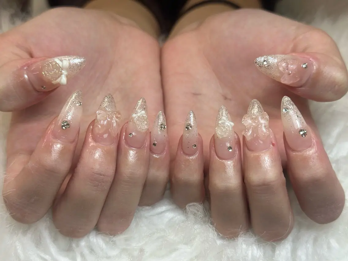 ネイル アートネイル ジェルネイル マグネットネイル ハンドネイル JennNail_ マオのネイルデザイン