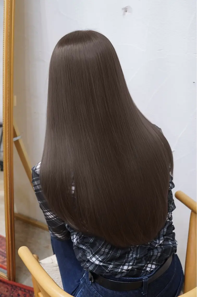 セミロング ヘアカラー トリートメント ✨艶カラー×髪質改善 はるかのヘアスタイル