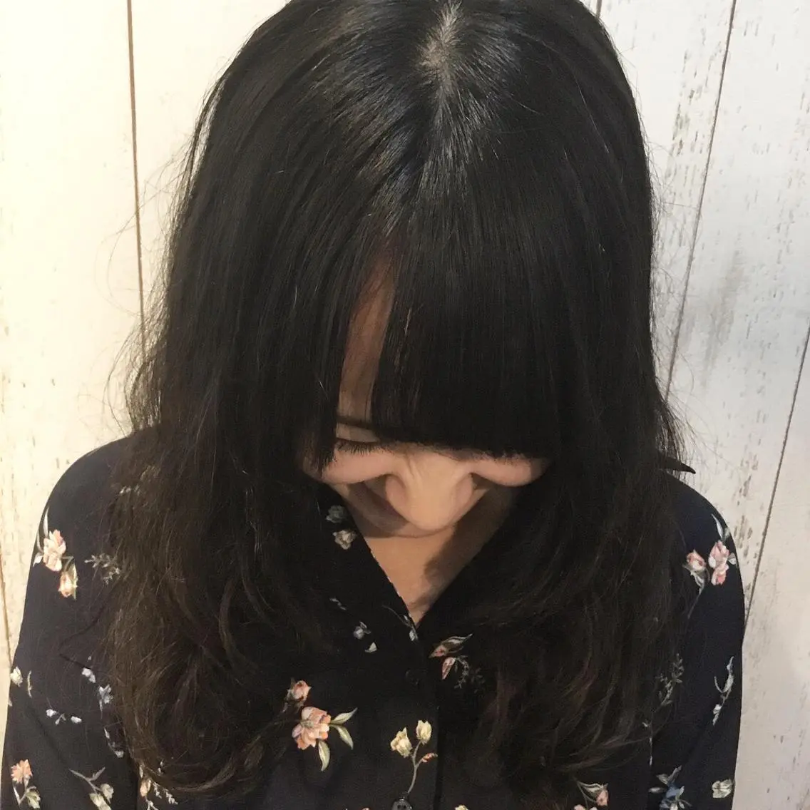 セミロング パーマ 金崎 新吾のヘアスタイル