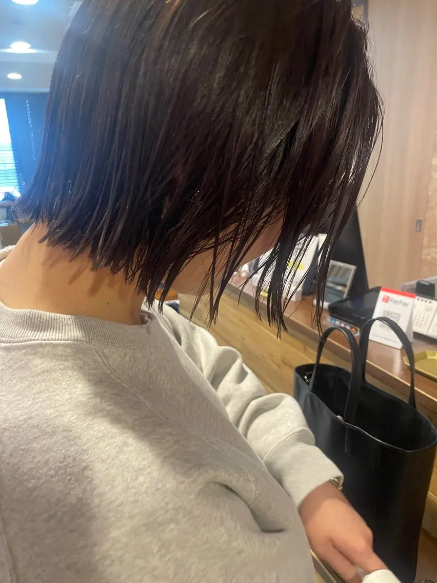 ミディアム カラー カット ヘアカラー トリートメント ayane⭐️ボブ・ ショート・パーマのヘアスタイル