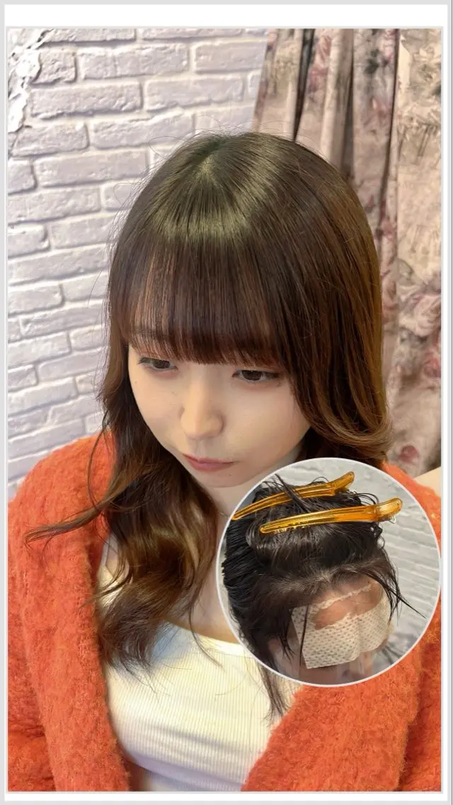 🎀【大人気メニュー】🎀クロスパーマ×前髪縮毛矯正+前髪カット+MuvTreatmentの写真